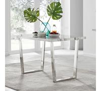 FurnitureboxUK Kylo 120cm 4-Seater Rectangular Dining Table With U Legs in Off-White FurnitureboxUK Off-White