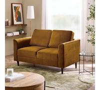 FurnitureboxUK Logan Fabric 2 Seater Sofa in Orange FurnitureboxUK Orange