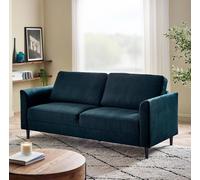 Furnitureboxuk Logan Fabric 3 Seater Sofa In Blue Blue One Size