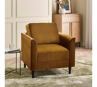 FurnitureboxUK Logan Fabric Armchair in Orange FurnitureboxUK Orange