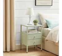 Furnitureboxuk Lykke Metal Storage Bedside Table In Green Green One Size