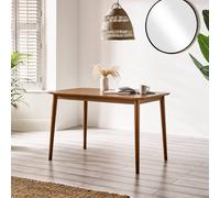 Furniturebox Uk Lynton Small Walnut Effect Solid Wood Dining Table
