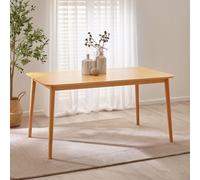 FurnitureboxUK Lynton 6 Seat Large Rustic Solid Wood Dining Table in Light Oak FurnitureboxUK Light Oak