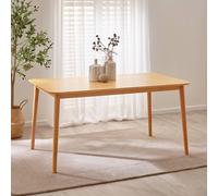 Furniturebox Uk Lynton Large Oak Effect Solid Wood Dining Table