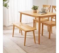 Furniturebox Uk Lynton Solid Wood Oak Effect Large Dining Bench