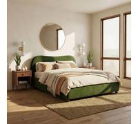 Furnitureboxuk Mabel Green Velvet Ottoman Double Bed Frame Green