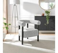 Furnitureboxuk Mirabel Fabric Accent Tub Chair In Grey Grey