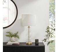 Furniturebox Uk Misha Glass & Brass Bubble Stack Pillar Table Lamp
