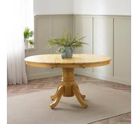 Furnitureboxuk Padstow Rustic Farmhouse Extending Solid Wood Dining Table In Light Oak Light Oak One Size