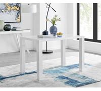 Furnitureboxuk Pivero 120Cm 4-Seater Modern High Gloss Dining Table In White White One Size