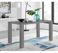 Furnitureboxuk Pivero 150Cm 6-Seater Modern High Gloss Dining Table In Grey Grey One Size