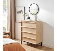 Furnitureboxuk Svit Wooden Chest Of 4 Drawers In Light Oak Light Oak One Size