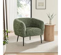 FurnitureboxUK Veda Fabric Accent Tub Chair in Green FurnitureboxUK Green