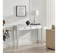 FurnitureboxUK Venetian Mirrored Console & Vanity Dressing Table in Silver FurnitureboxUK Silver