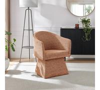 FurnitureboxUK Vera Fabric Accent Chair in Terracotta FurnitureboxUK Terracotta