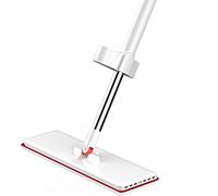FurnitureXtra Self Squeez Microfiber Flat Floor Mop Wet and Dry with Reusable Mats for All Types Floors Bathrooms Kitchen and Pool