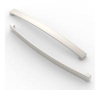 FURNIWARE 5 Pack Brushed Nickel Cabinet Handles 256mm(10") Hole Center, A02 | Modern Handles for Kitchen Cupboards, Chest of Drawers, Bathroom Vanities, & Wardrobe Doors, Home Renovation & DIY Projects
