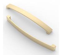 FURNIWARE 5 Pack Cabinet Handles, Hardware Drawer Pulls, Aluminum Kitchen Cabinet Door Handles Pull, Brass-192mm(7.6 Inch) Hole Center