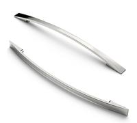 FURNIWARE Pack of 10 Cabinet Pulls, Zinc Alloy Drawer Pulls, Hardware Modern Kitchen Cabinet Door Handles, for Kitchen and Bathroom Cabinets Cupboard, Brushed Nickel-192mm(7.6 Inch) Hole Center