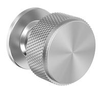 FURNIWARE Pack of 10 Furniture Knobs, Brushed Nickel, Knurled Cabinet Handles, Silver Vintage Kitchen Handles, Aluminium Drawer Knob, Dresser Door Handles, Knobs for Cupboards, Wardrobe