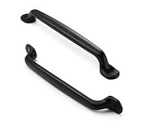 FURNIWARE Pack of 10 Vintage Cabinet Handles Matt Black Furniture Handle 160 mm Hole Spacing Kitchen Handles Drawer Handles Furniture Handles Kitchen Cabinet Handles