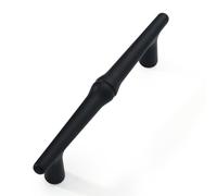 Furniware Vintage Drawer Pulls, Matt Black 96mm Cabinet Kitchen Handles, Pack of 10