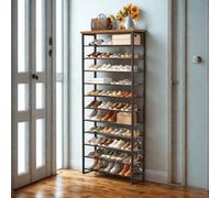 FURNOLD 12-Tier Large Hallway Shoe Rack Storage Organiser