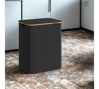 FURNOLD 130L Double Laundry Basket With Lid And Removable Lining