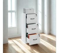 FURNOLD 3 Drawer Filing Cabinet With Locks For Home Office