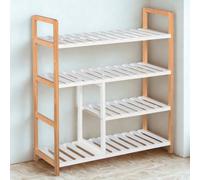 FURNOLD 4 Tier Shoe Storage Rack Hallway Organiser