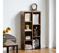 FURNOLD 7 Cube Freestanding Storage Unit Bookcase Rustic