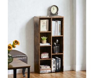 FURNOLD 7 Cube Freestanding Storage Unit Bookcase Rustic
