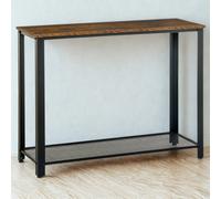 FURNOLD Industrial 2 Tier Entryway Hallway Console Table
