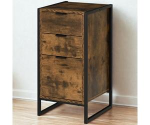 FURNOLD Industrial 3 Drawer Chest Of Drawers Storage Unit