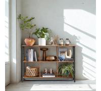 FURNOLD Industrial 3 Tier Bookcase Storage Shelves Unit