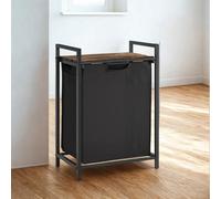FURNOLD Industrial 65L Laundry Basket With Shelf