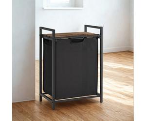 FURNOLD Industrial 65L Laundry Basket With Shelf