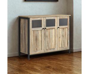 FURNOLD Multipurpose Kitchen Sideboard Buffet Cabinet With Doors Turquoise