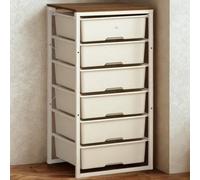 FURNOLD Tall 6 Drawers Bedroom Storage Chest Unit