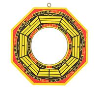 Furnoor Chinese Feng Shui Mirror Traditional Convex/Concave Bagua Mirror For Home Business Lucky(#4)