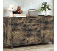 FURNOS Industrial Multipurpose Sideboard Buffet Cabinet in Brown FURNOS Brown