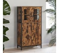 FURNOS Multipurpose Kitchen Sideboard Buffet Cabinet With Doors in Brown FURNOS Brown