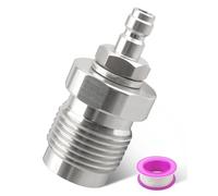 FurnyQuaint DIN Valve Scuba Adapter Paintball Scuba Fill Station with 8mm Quick Disconnect Fitting Stainless Steel Material with Seal Tape