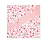 Furoshiki Japanese Traditional Wrapping Cloth, Multi-functional Bag, Cherry Blossoms and Rabbit, Small Size, Made in Japan, 19.6" x 19.6"