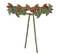 FURPHI Medieval Sash Belt Leaf Faux Leather Renaissance Forest Fairy Style Waistband Accessories, Green, Standard
