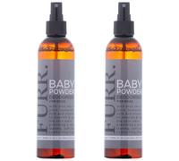 FURR Baby Powder Dog Deodoriser Spray 2 x 250ml - Natural Odour Neutraliser with Aloe Vera & Vitamin E - Puppy Safe from 6 Weeks - Gentle Freshening Spray for Dogs - Vegan, Cruelty-Free, Made in UK
