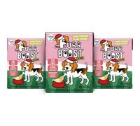 Furr Boost Christmas Dog Drink Hydration Pack Turkey, Parsnip, & Cranberry (3 x 400ml) | Dog Gifts 100% Natural Rehydration Smoothie for Dogs | Dog Christmas Presents | More Benefits than Bone Broth