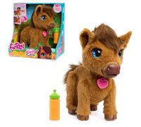FurReal Penny the Feed & Prance Pony Interactive Plush Toy | 50+ Sounds & Reactions, Bottle-Activated Walking, Requires 4 X AA Batteries (Included), Ages 4 and Up