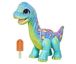 FurReal Snackin’ Sam the Bronto Interactive Animatronic Plush Toy, Ages 4 and up