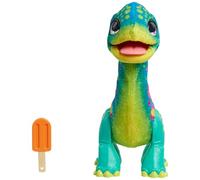 furReal Snackin’ Sam the Bronto Interactive Toy 11-inch Plush with Motions and Sounds, Kids Toys for Ages 4 Up by Just Play